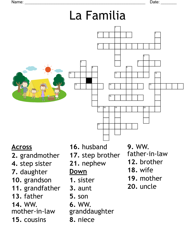 La Familia Crossword