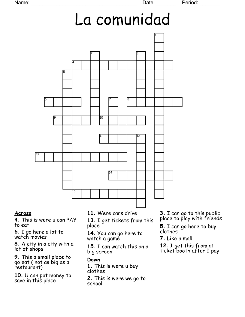 La comunidad Crossword