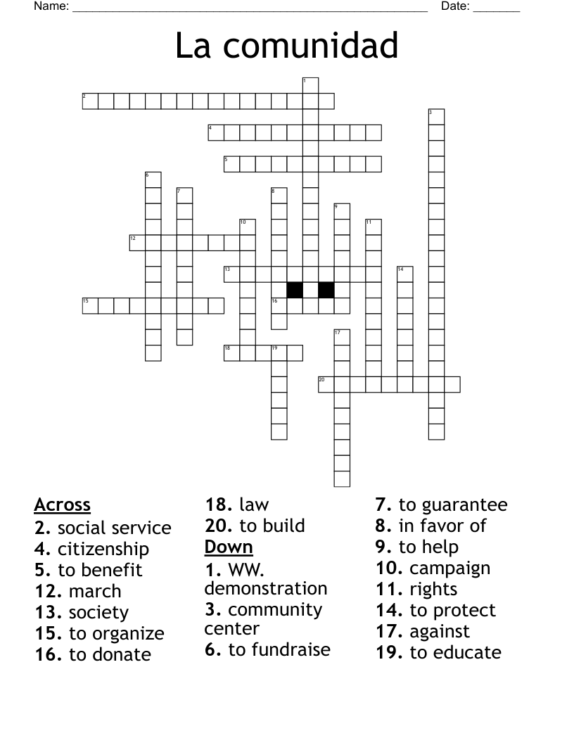 La comunidad Crossword