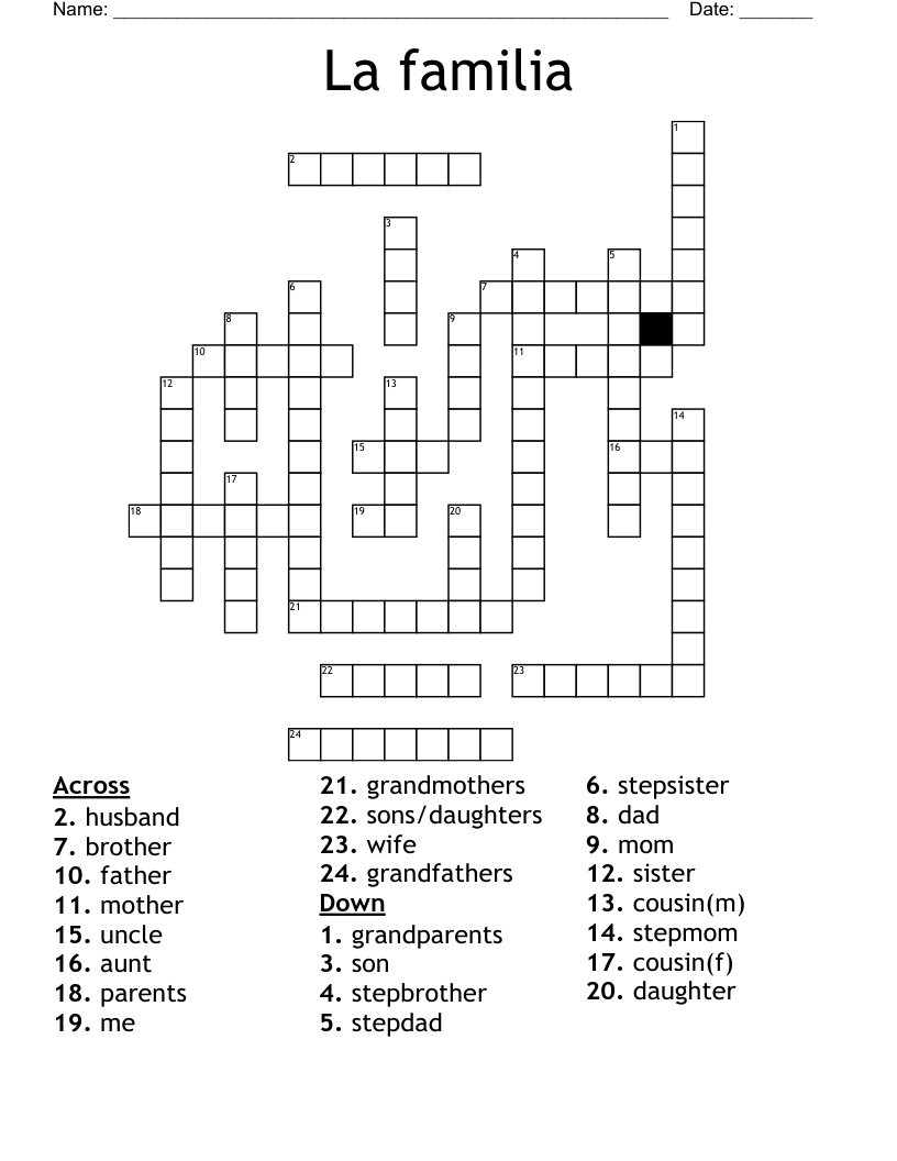La familia Crossword