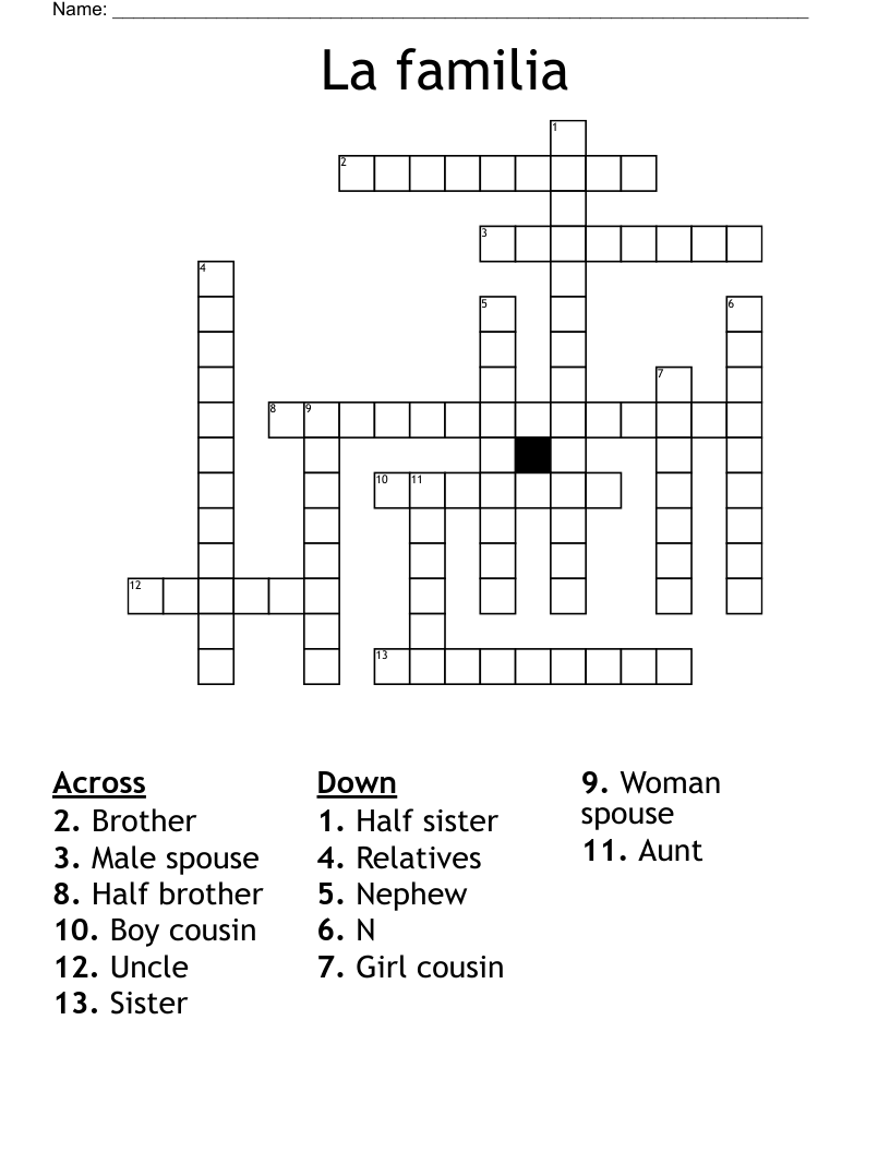 La familia Crossword