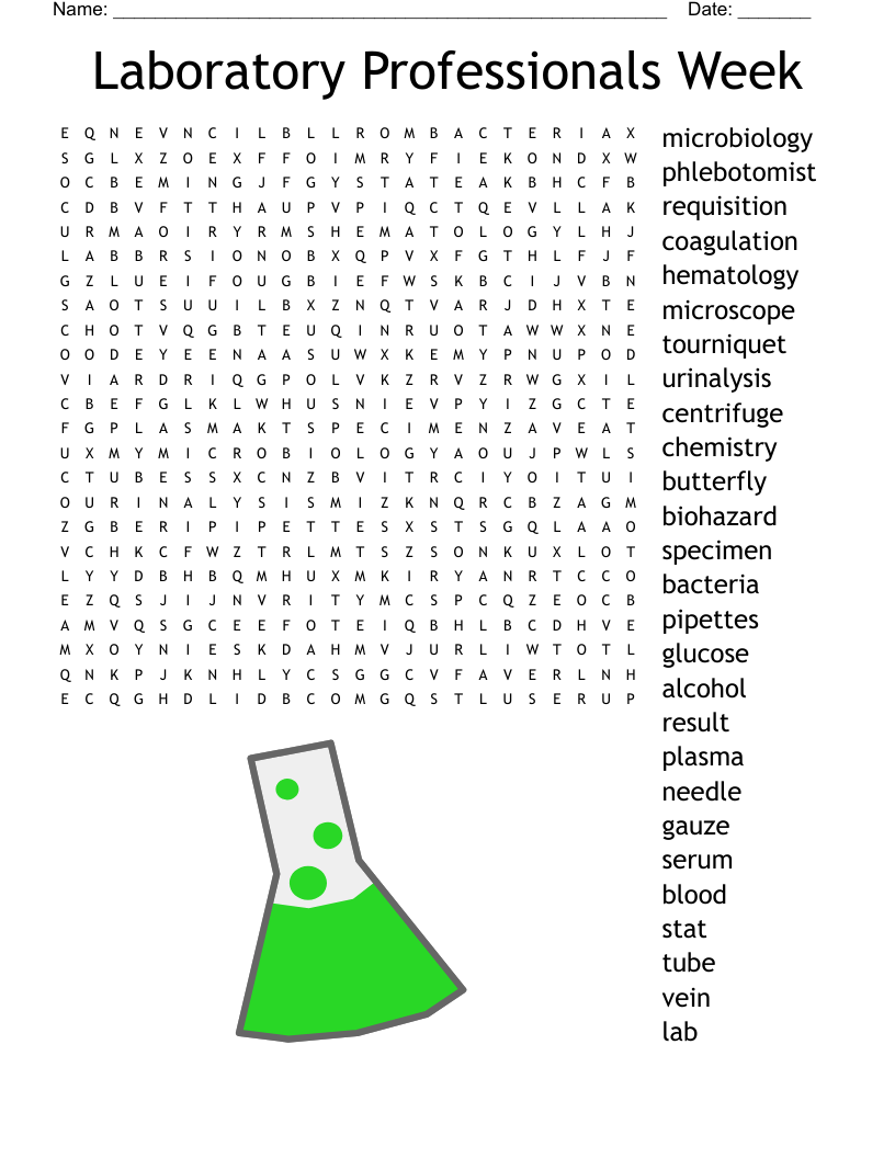Laboratory Professionals Week Word Search