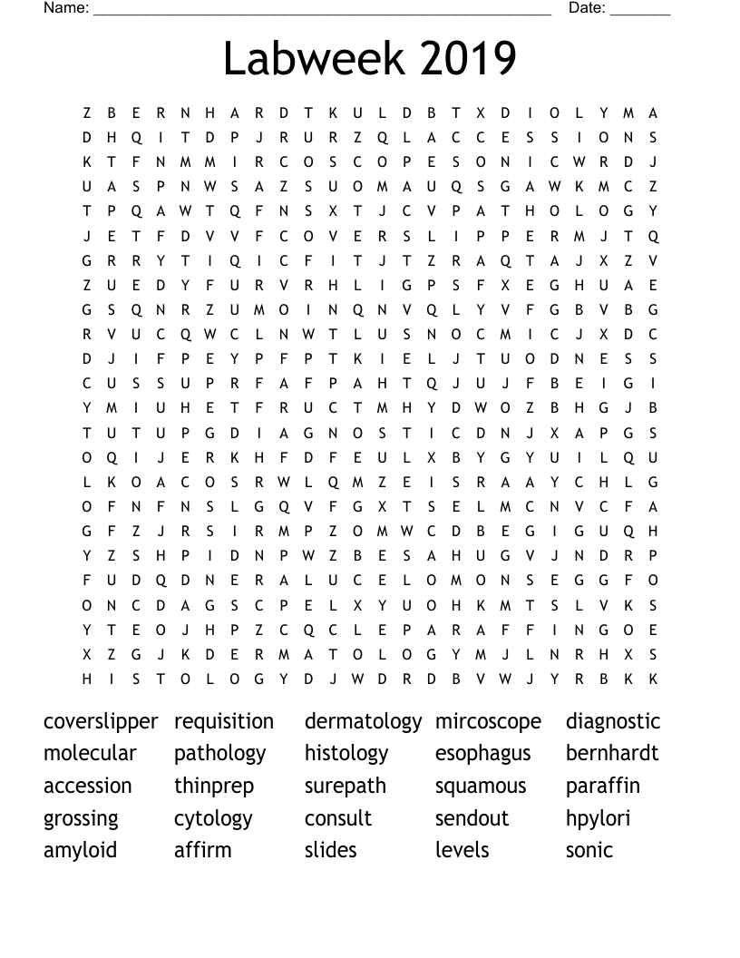 Labweek 2019 Word Search