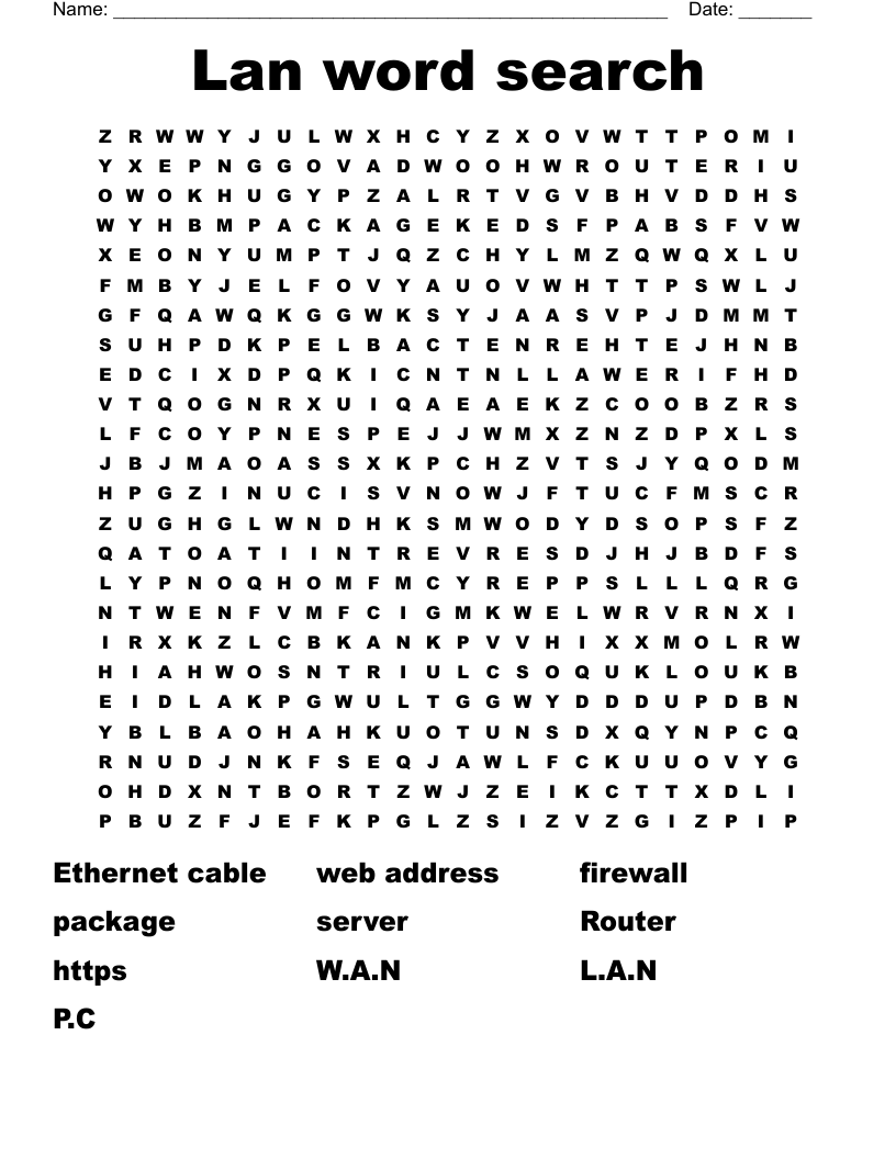 Lan word search
