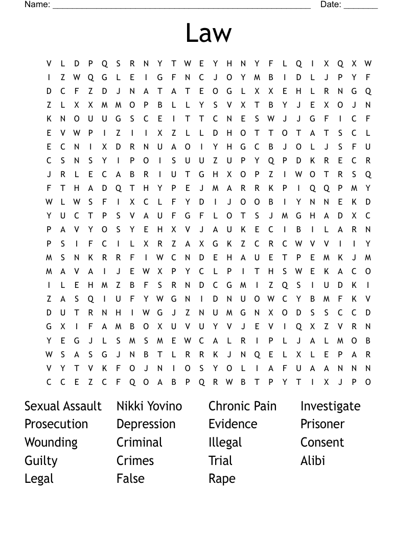 Law  Word Search