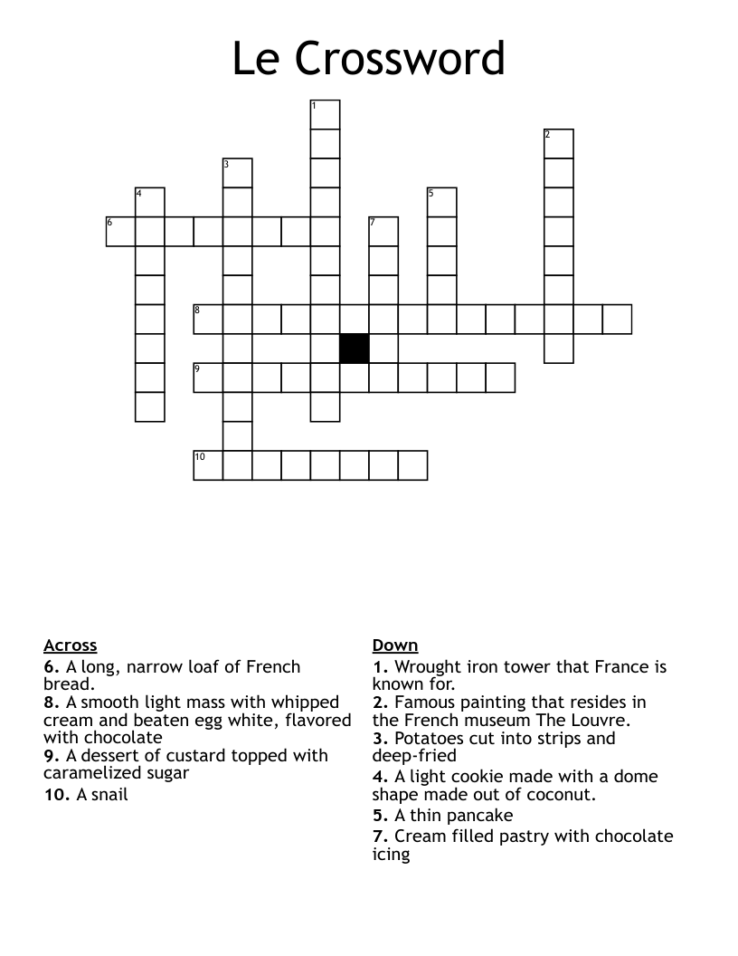 Le Crossword