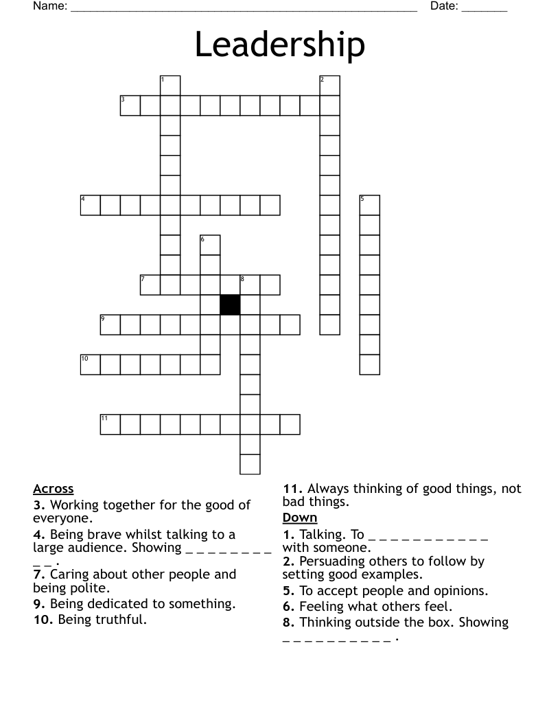 Leadership Crossword