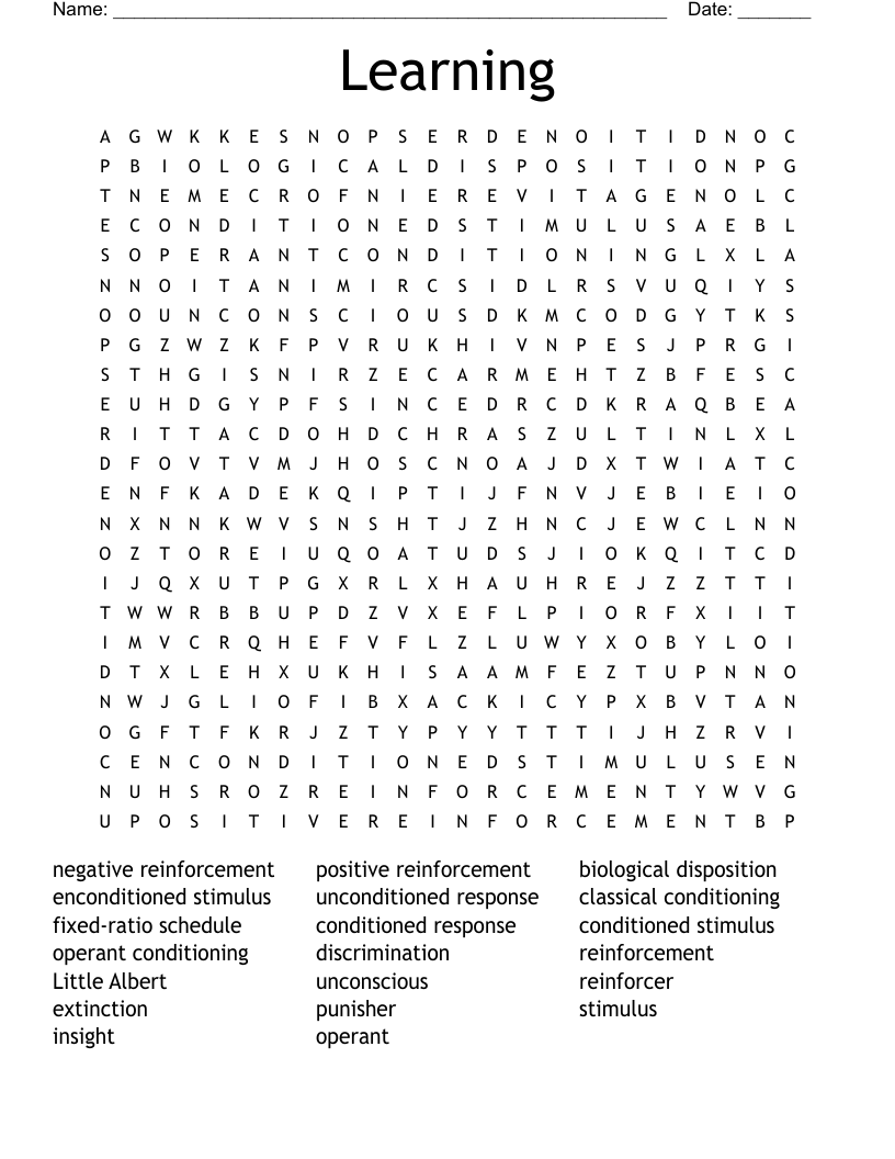 Learning Word Search