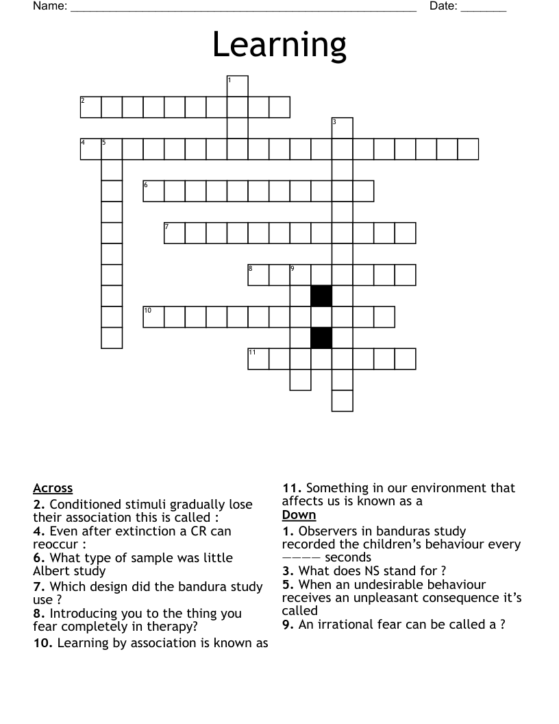 Learning Crossword