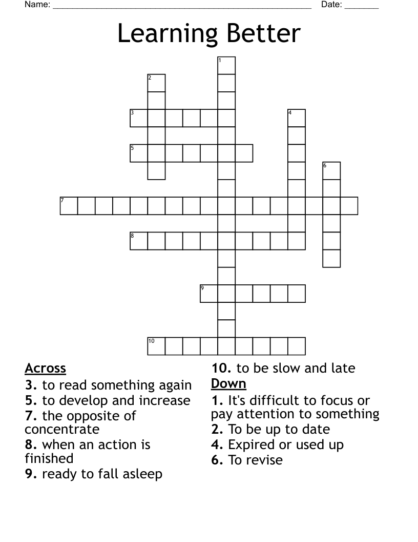 Learning Better Crossword