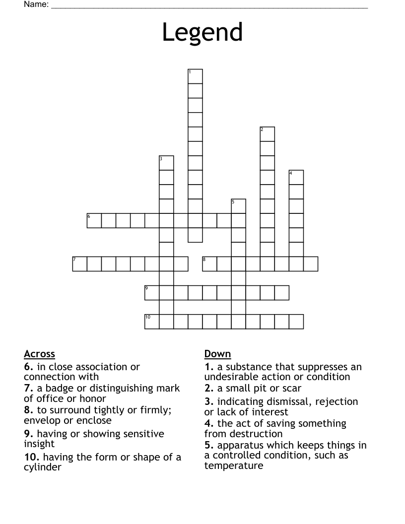 Legend Crossword