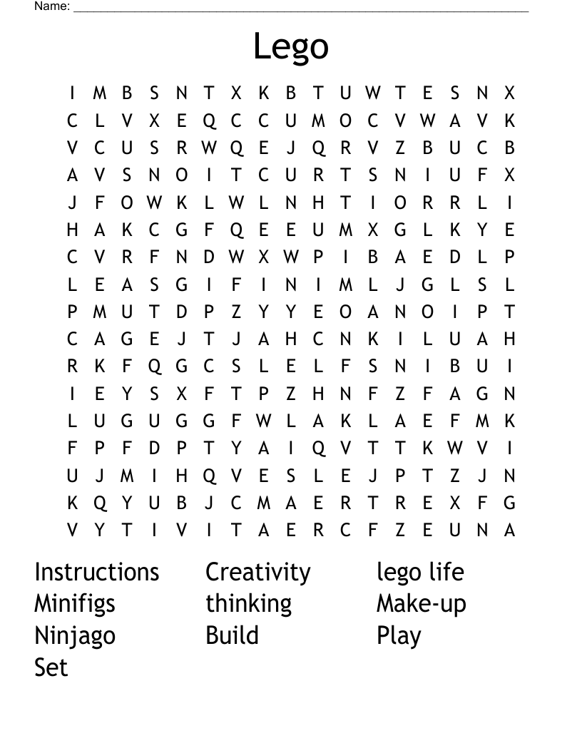 Lego  Word Search