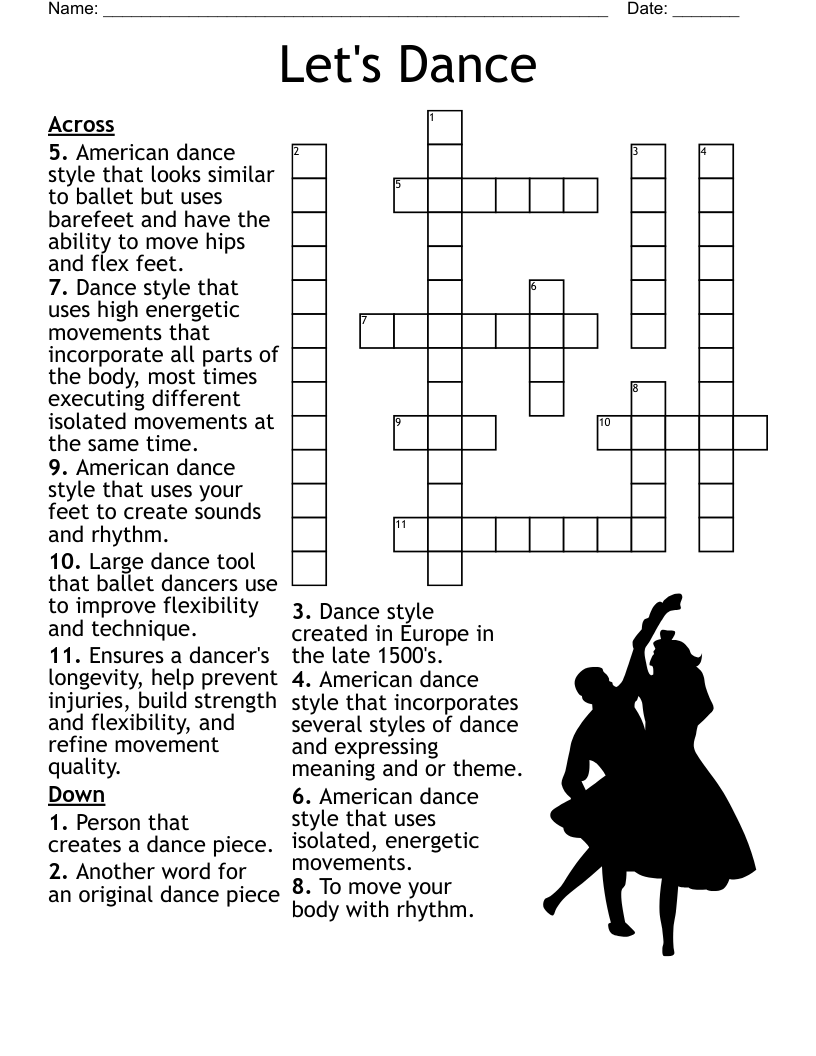 Let's Dance Crossword