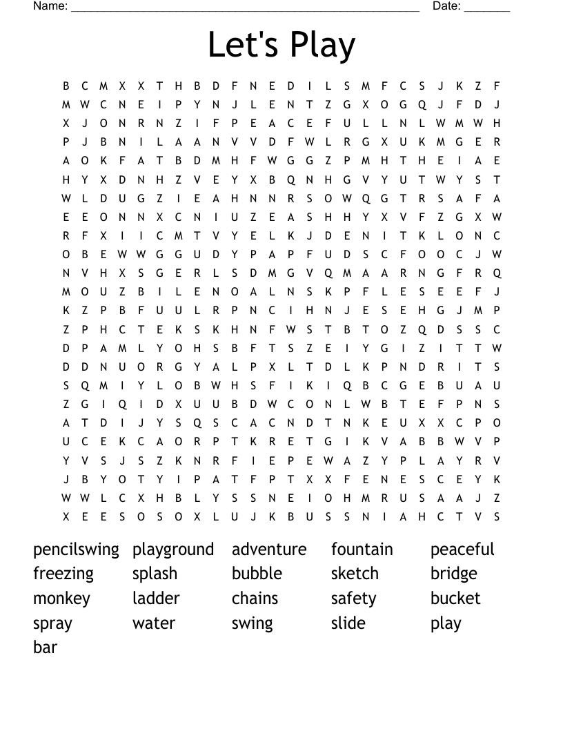 Let's Play Word Search