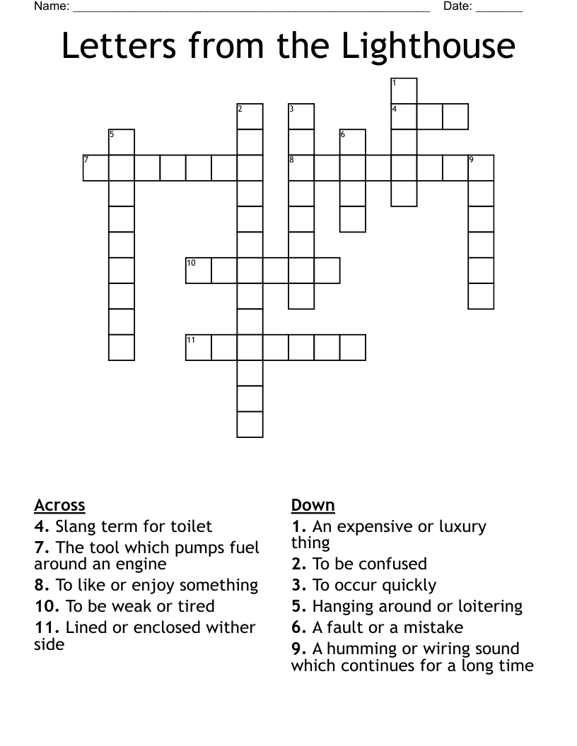 Letters from the Lighthouse Crossword