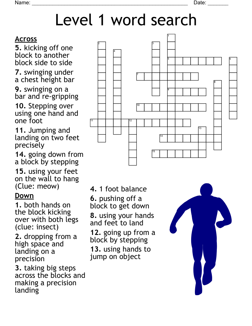 Level 1 word search Crossword