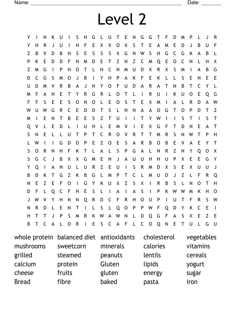 Level 2 Word Search