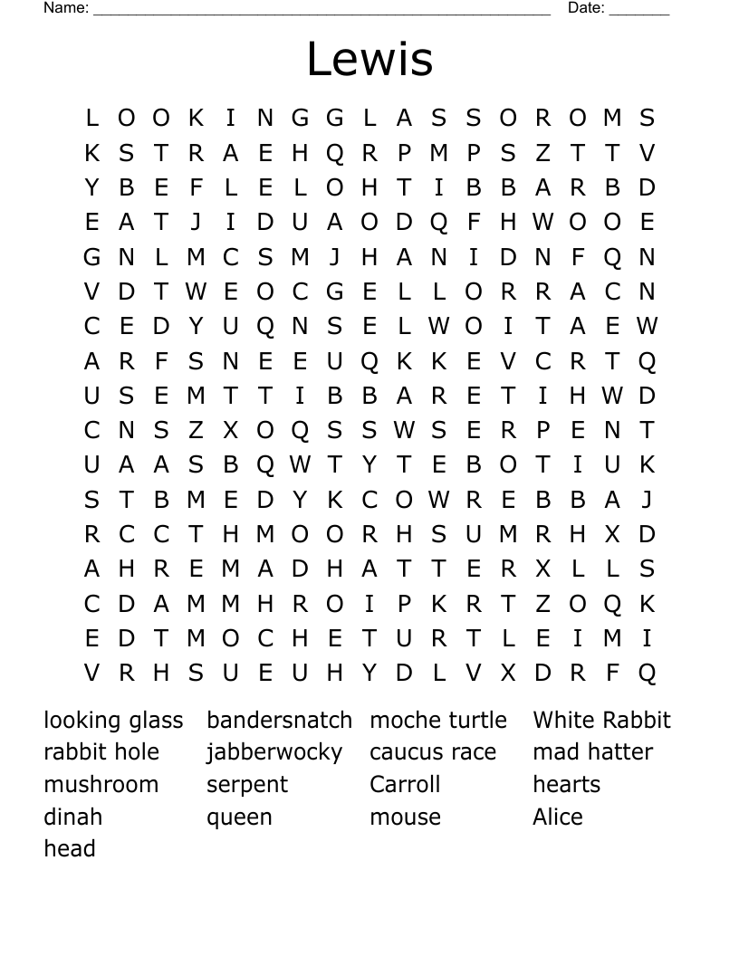 Lewis Word Search
