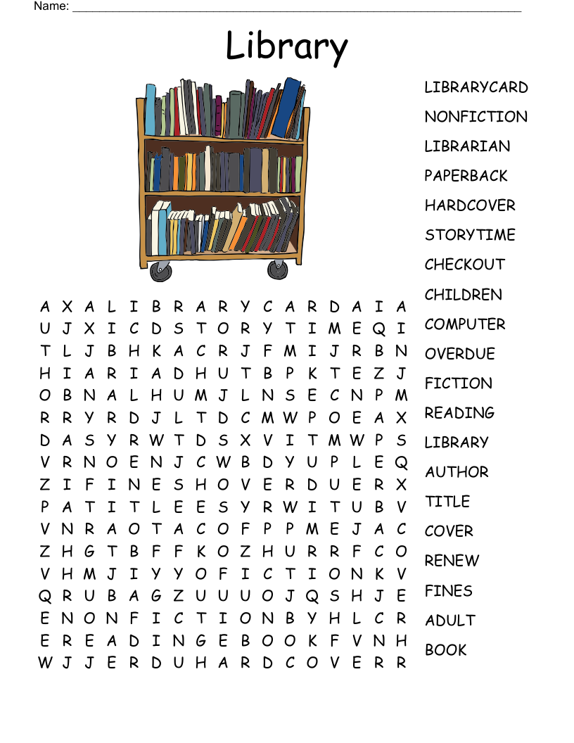Library Word Search