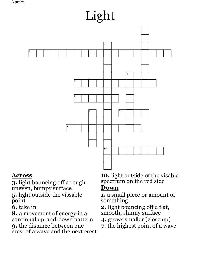 Light Crossword