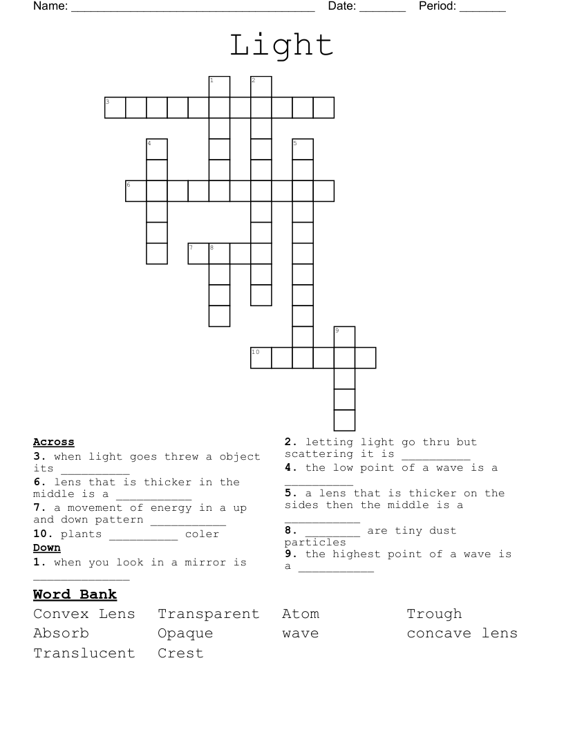 Light Crossword