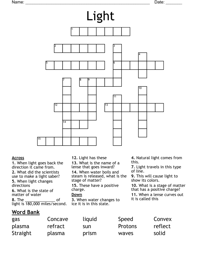 Light Crossword