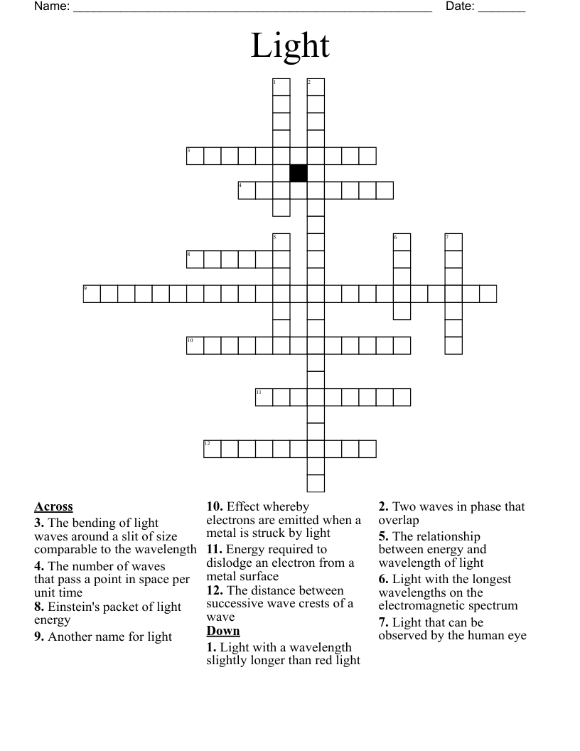 Light Crossword