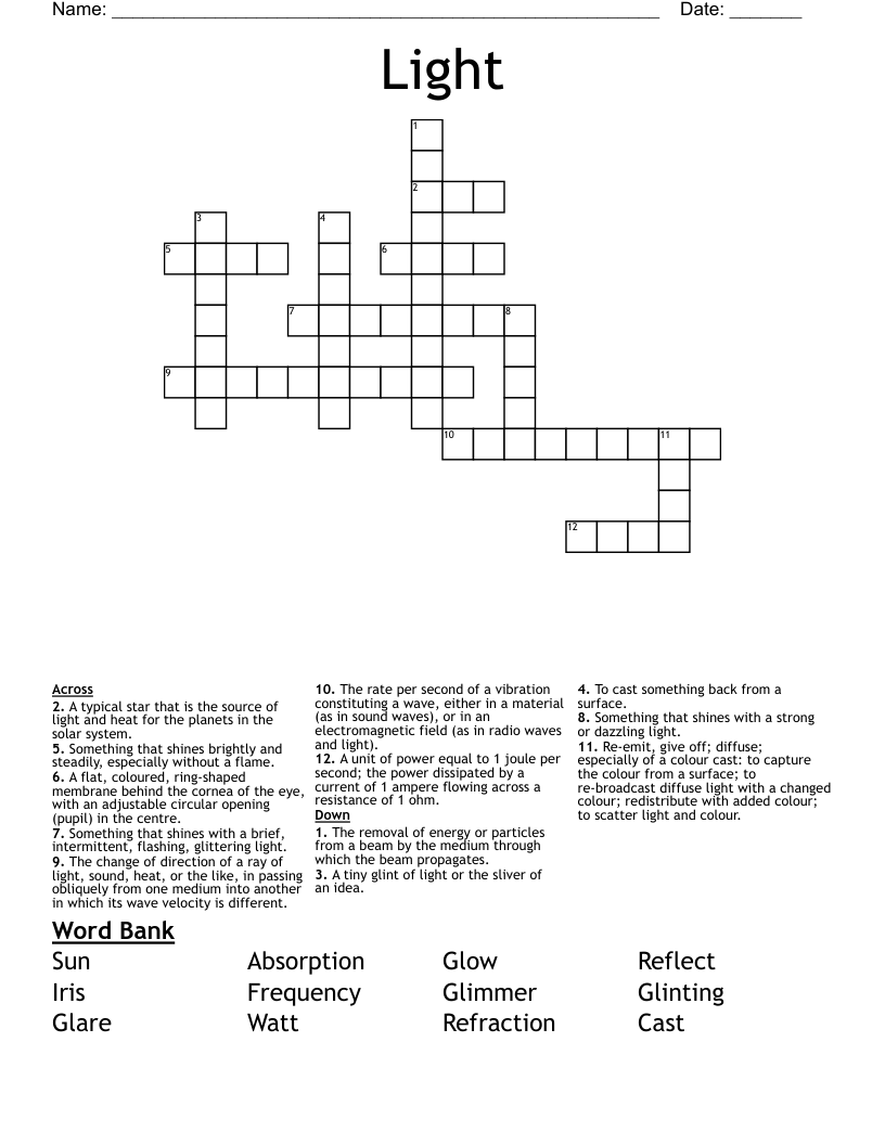 Light Crossword