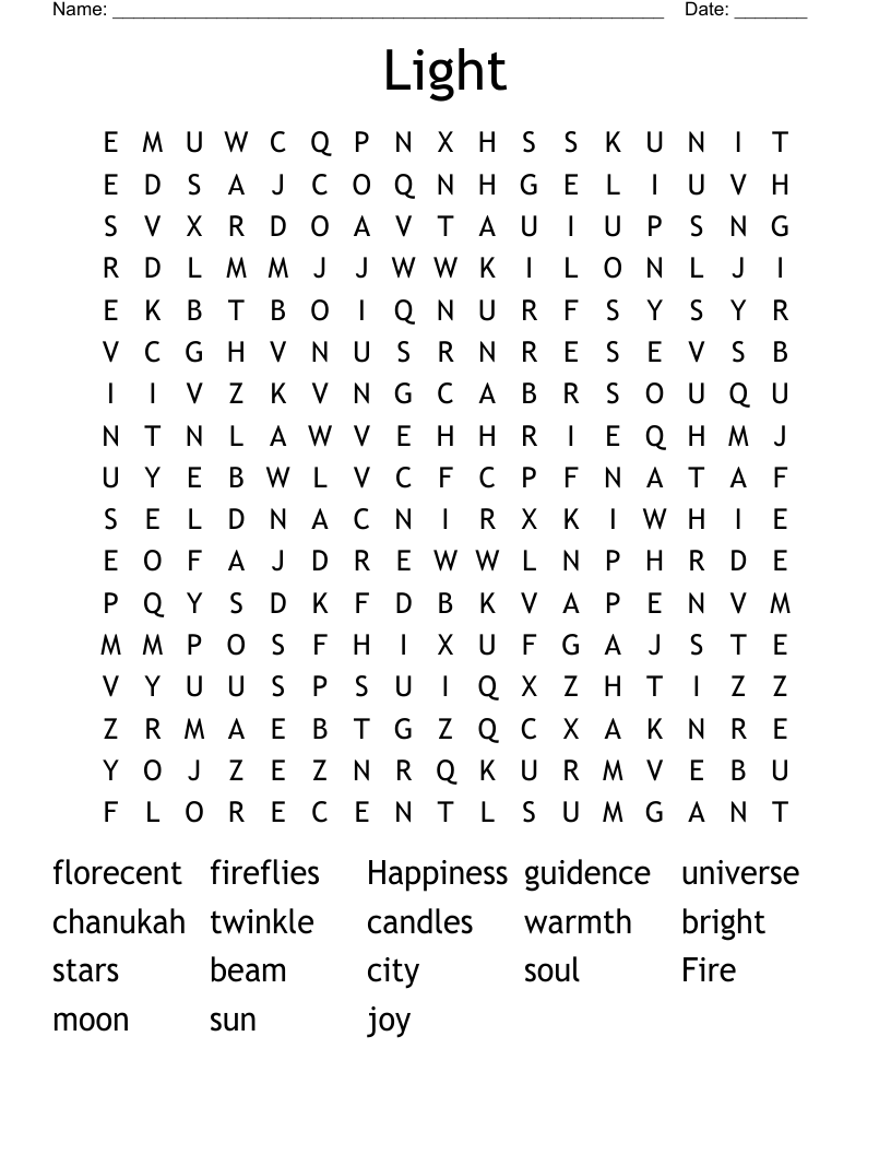 Light Word Search