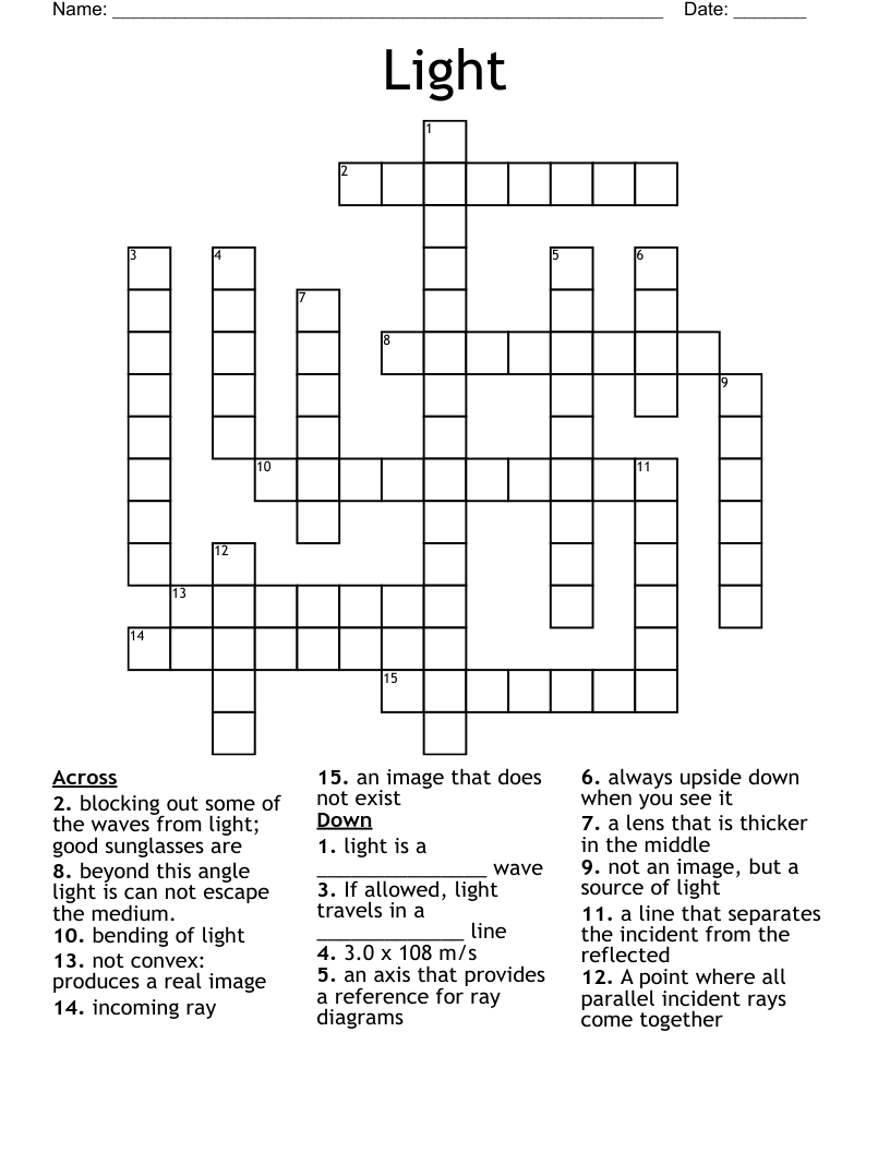 Light Crossword