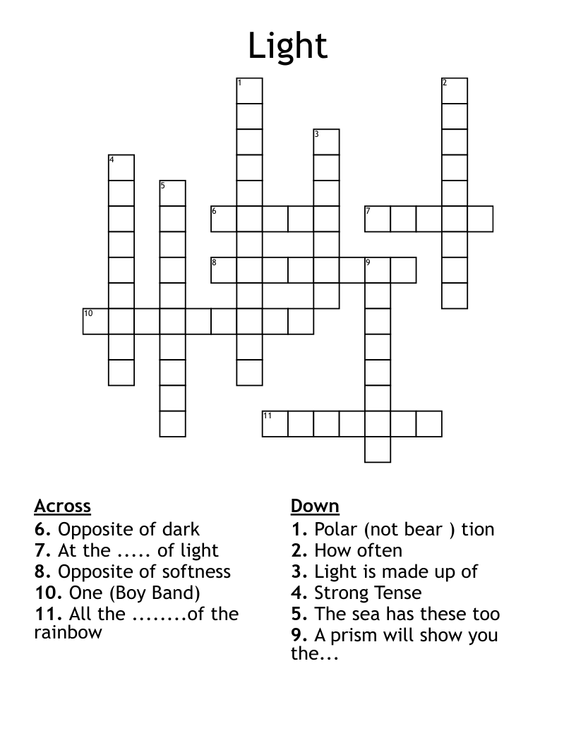 Light Crossword