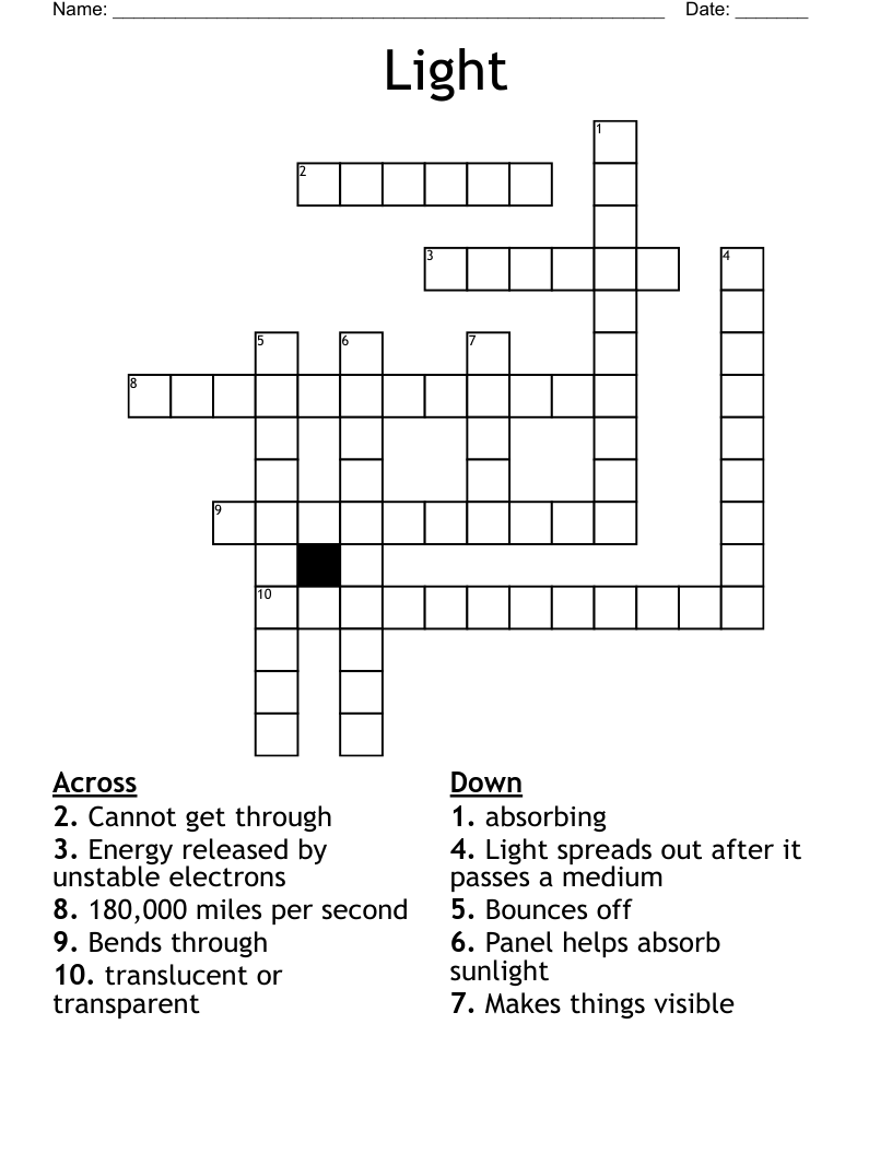 Light Crossword
