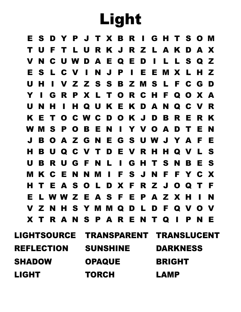Light Word Search