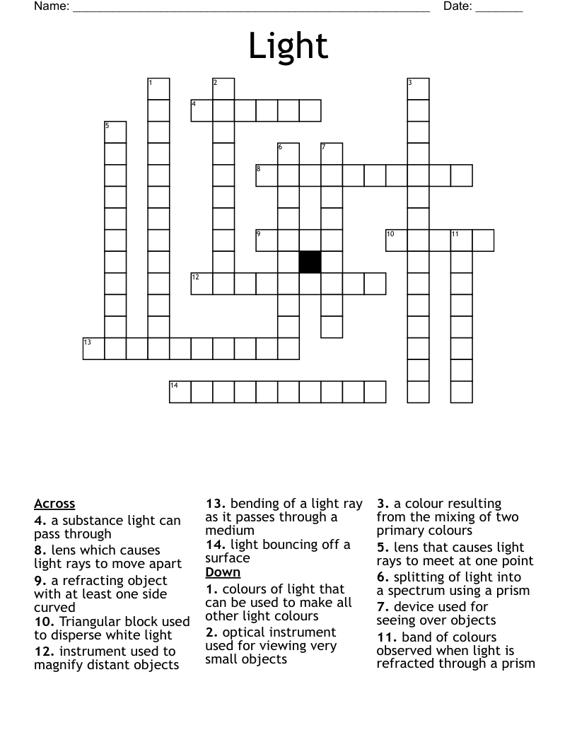 Light Crossword