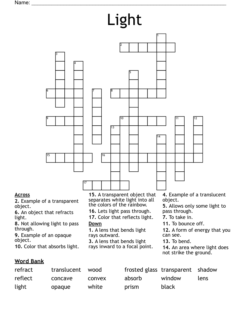 Light Crossword