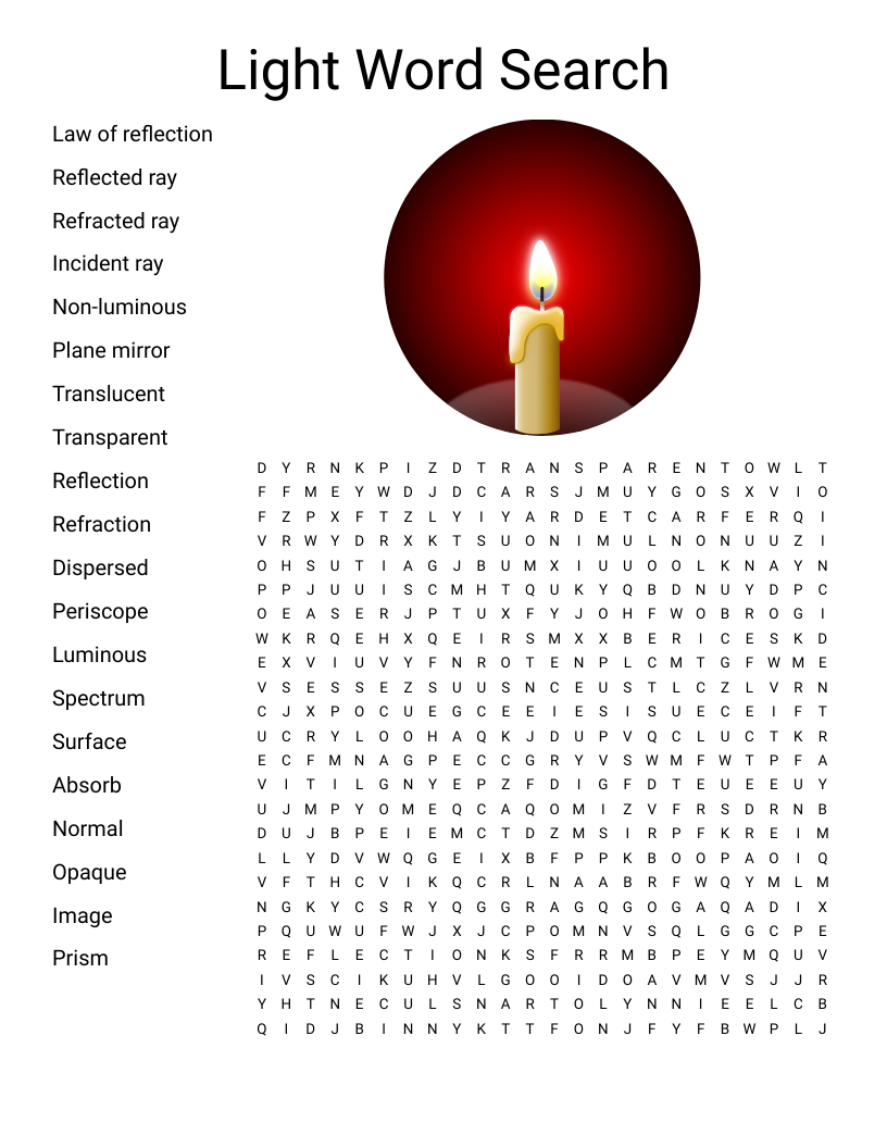 Light  Word Search