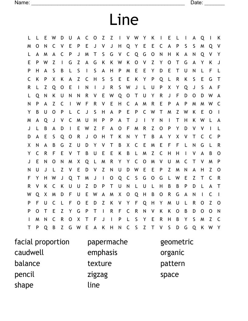 Line Word Search