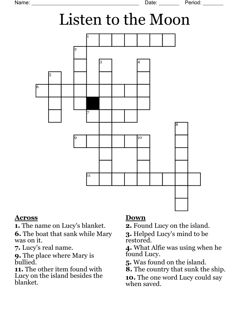 Listen to the Moon Crossword