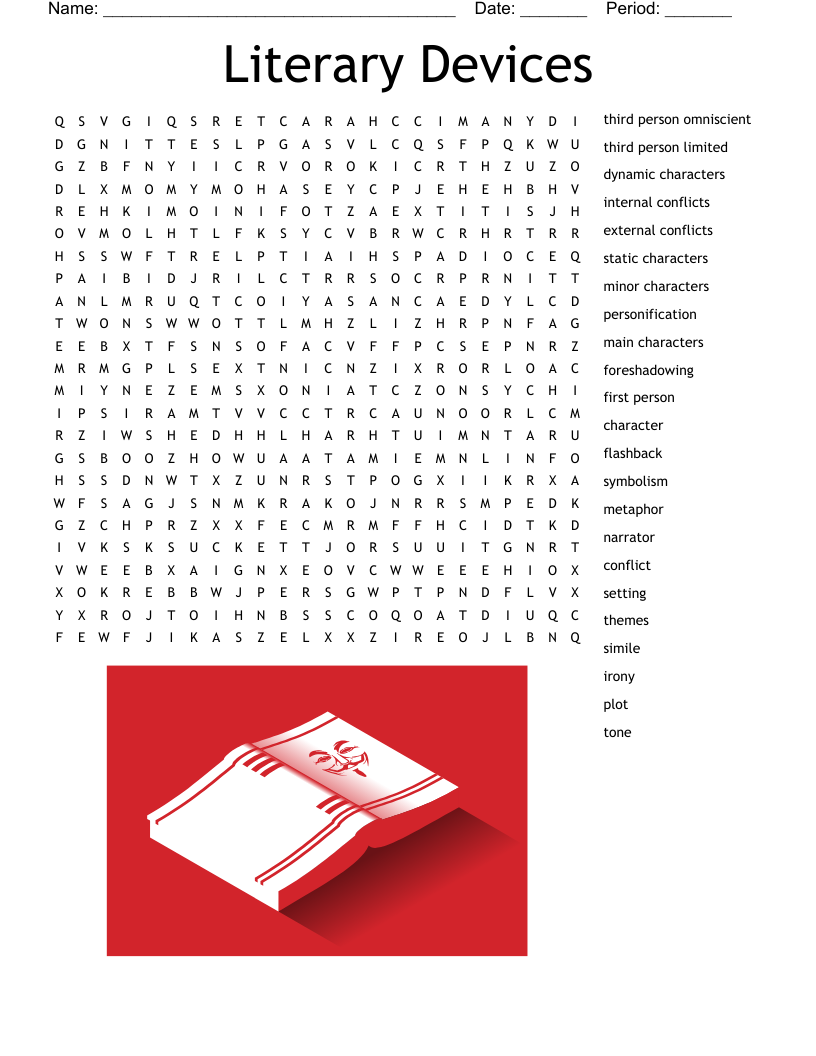 Literary Devices Word Search