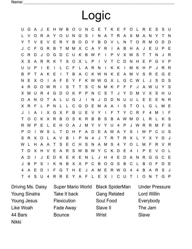 Logic  Word Search