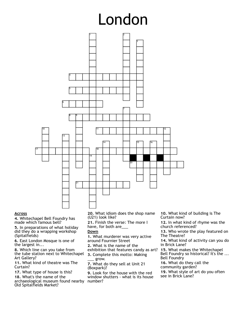 London Crossword