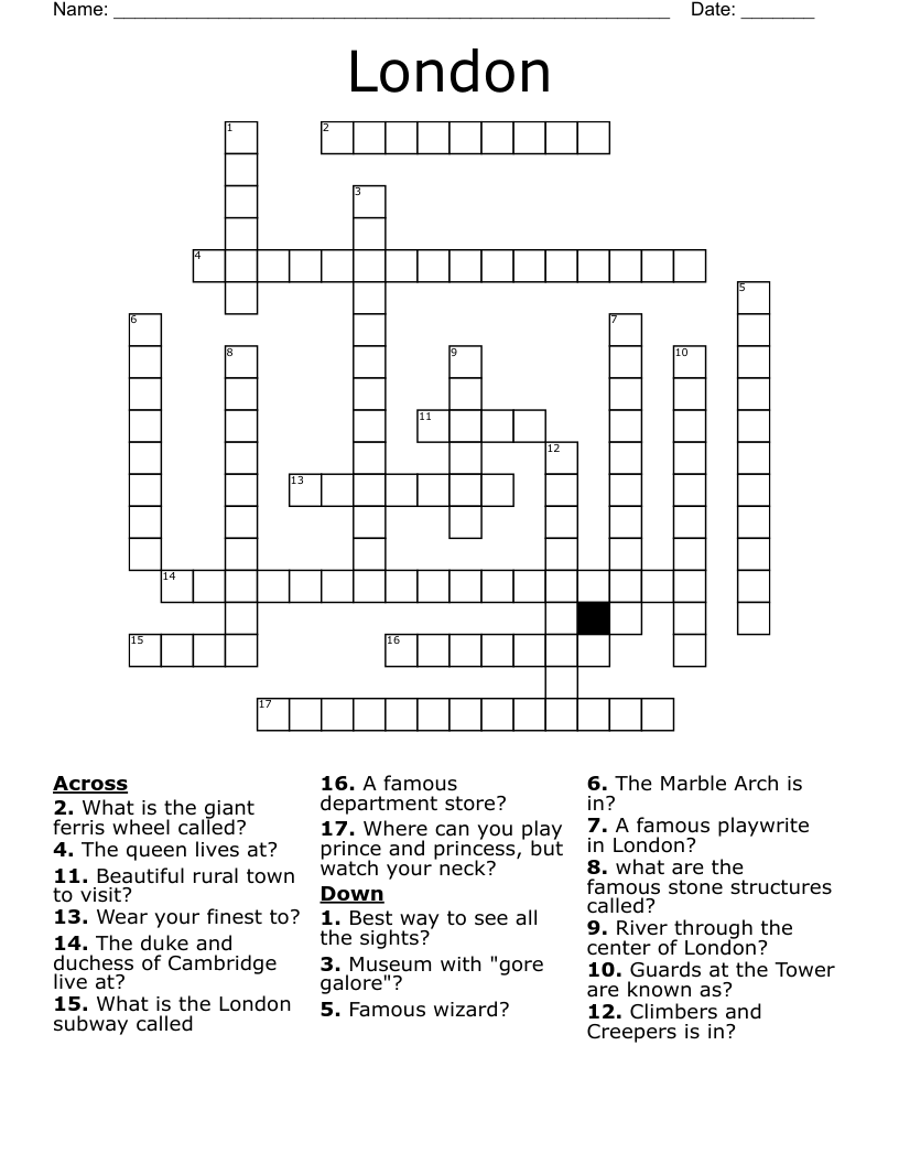 London Crossword