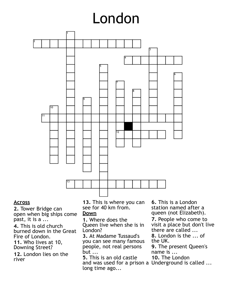 London Crossword
