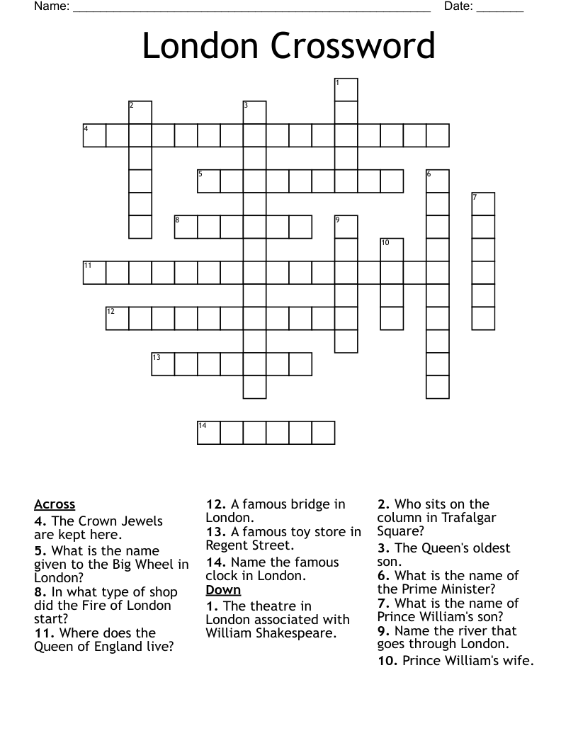 London Crossword