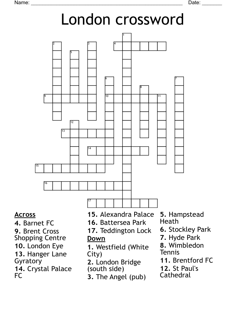London crossword