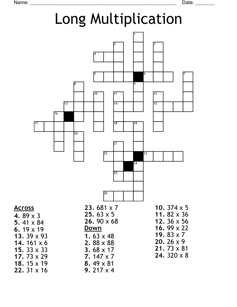 Long Multiplication