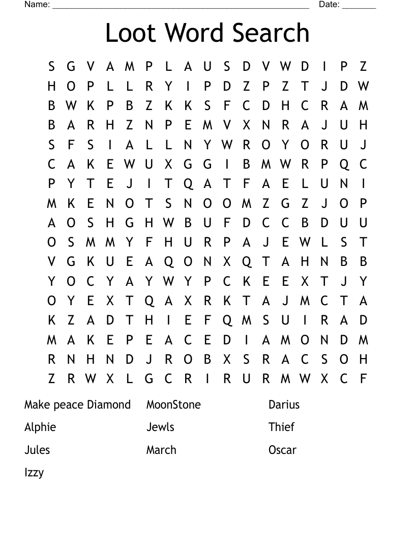 Loot Word Search