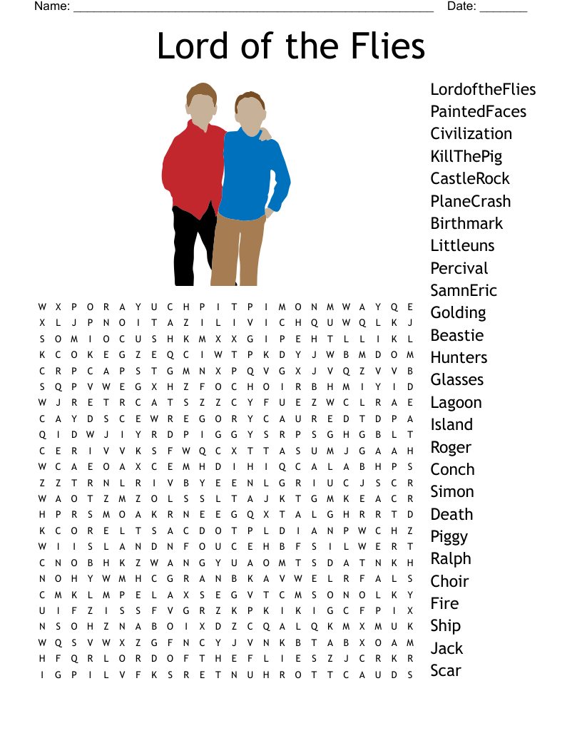 Lord of the Flies Word Search