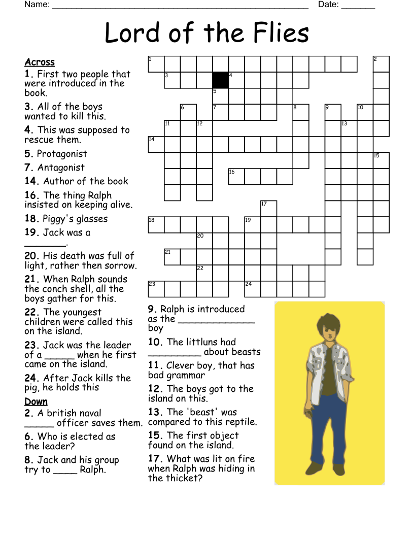 Lord of the Flies Crossword