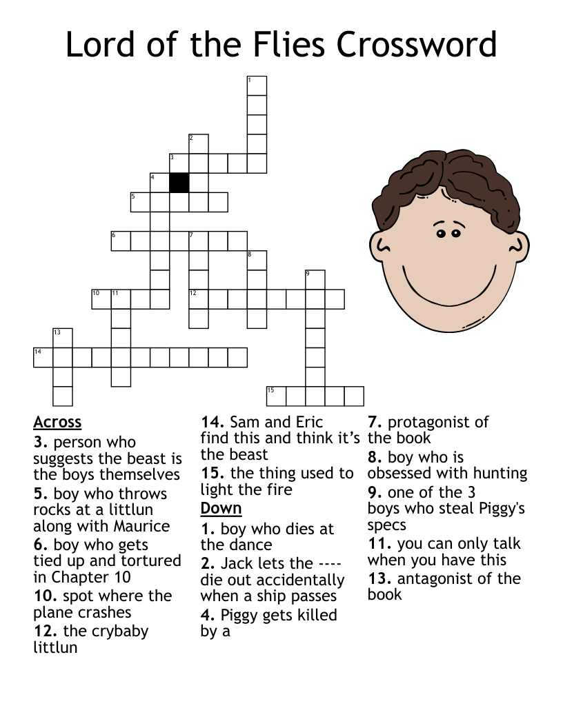 Lord of the Flies Crossword